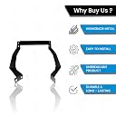 MOTO GENIUS Motorcycle Smartphone GPS Mount for RE Himalayan BS3/BS4/BS6/Scram Motorbike Mobile Phone Holder GPS Frame Mount (Pack of 1) gallery image
