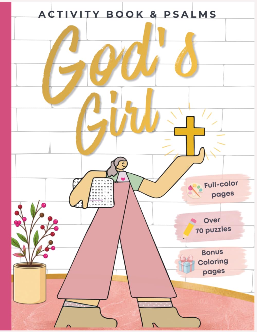 God's Girl Word Search: Inspirational and Full Color Puzzles with a Message from God for Girls