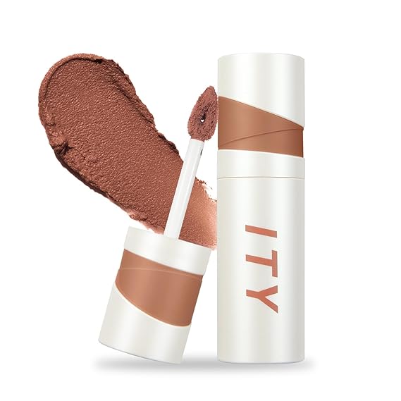 ITY Velvet Matte Finish Lip Stain-Mousse Textured Lip Clay, Nude Shade, Super Stay, Rich Pigment Lip Tint Lipsticks, 0.14 oz (4g) in Embered