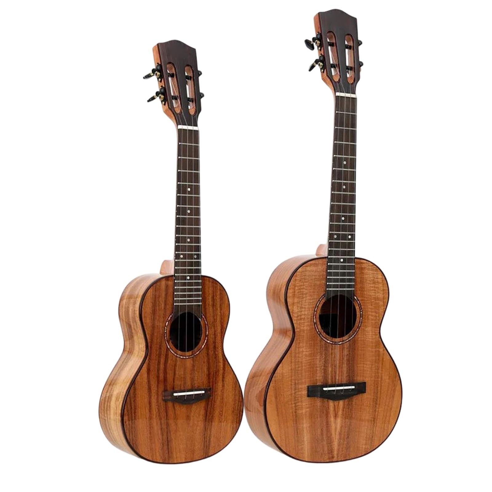 Ukulele Instrumenty Muzyczne Ukulele Dla Początkujących 23/26 Cali Drewno Akacjowe Z Twardym Futerałem Tunerem Paskiem Capo Łatwe Do Grania(26 inch)