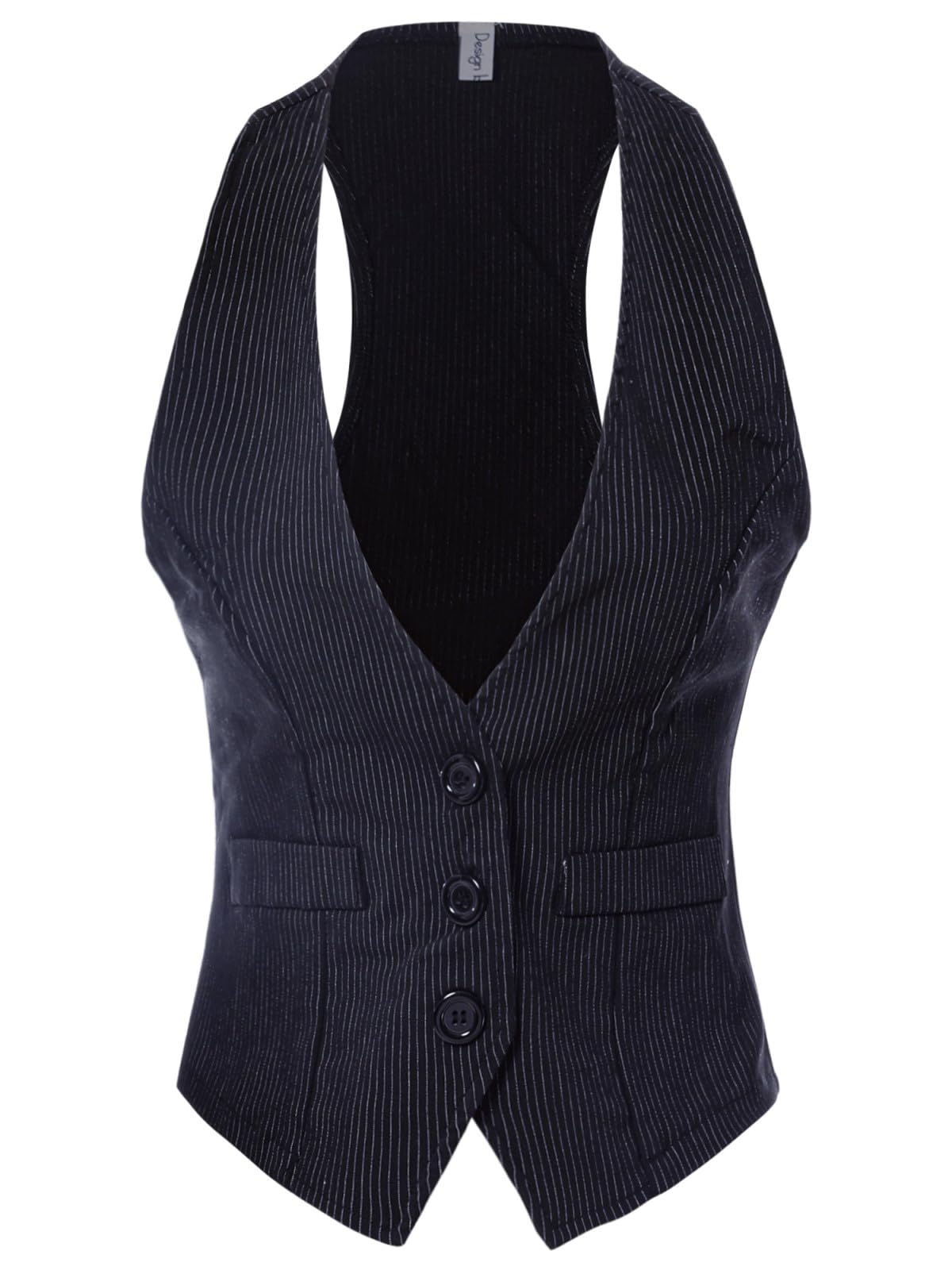 Design by Olivia Women's Dressy Casual Versatile Racerback Vest Tuxedo Suit Waistcoat