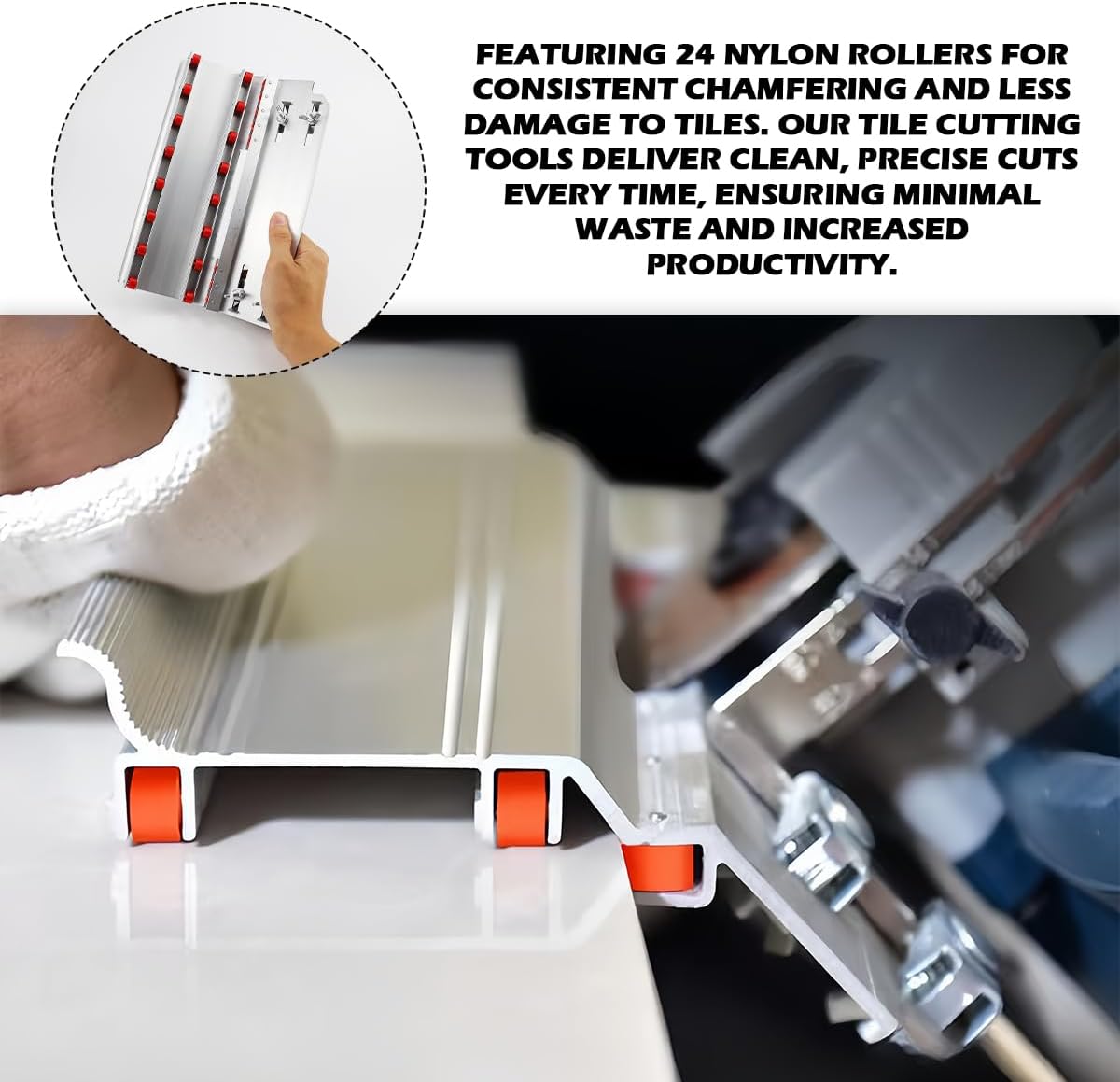 45 Degree Tile Chamfering Tool, Alloy Tile Cutter Tool, Metal Chamfering Machine Device for Cutting Ceramic Stone
