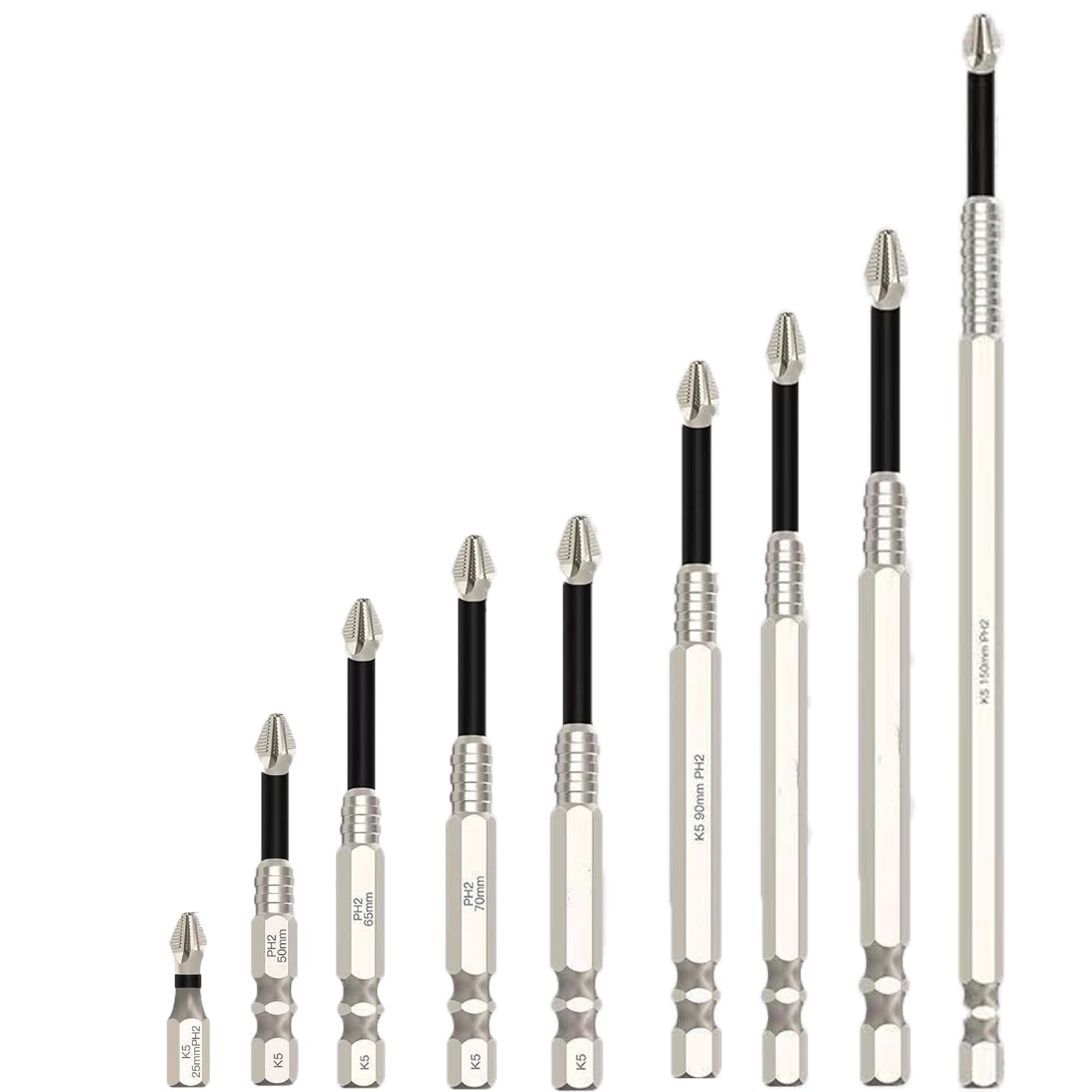 High Magnetic Screwdriver Drill Bit Set, 2025 Upgraded Anti Slip Magnetic Electric Screwd…