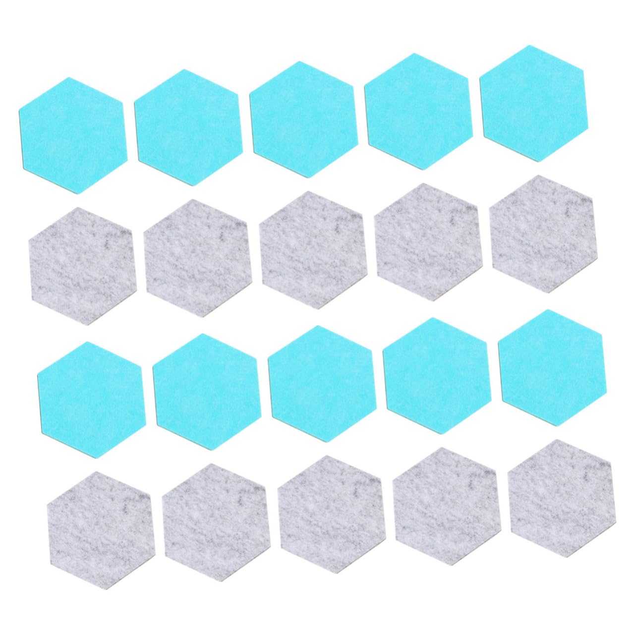 Parliky Hexagon Tack Board Felt Board for Wall Wool Felt Sticker Set Adhesive Wall Stickers Classroom Decor