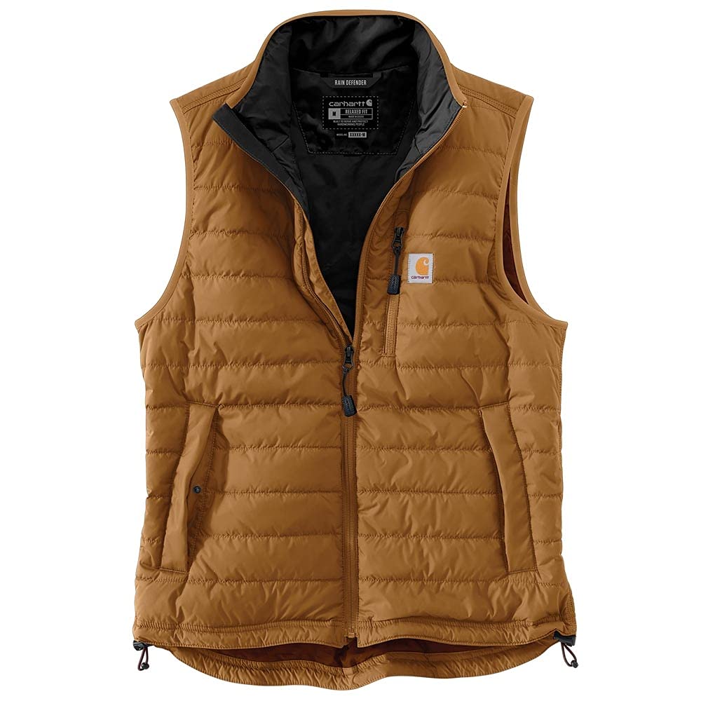 Carhartt Men's Rain Defender® Relaxed Fit Lightweight Insulated Vest, Carhartt® Brown, XXL