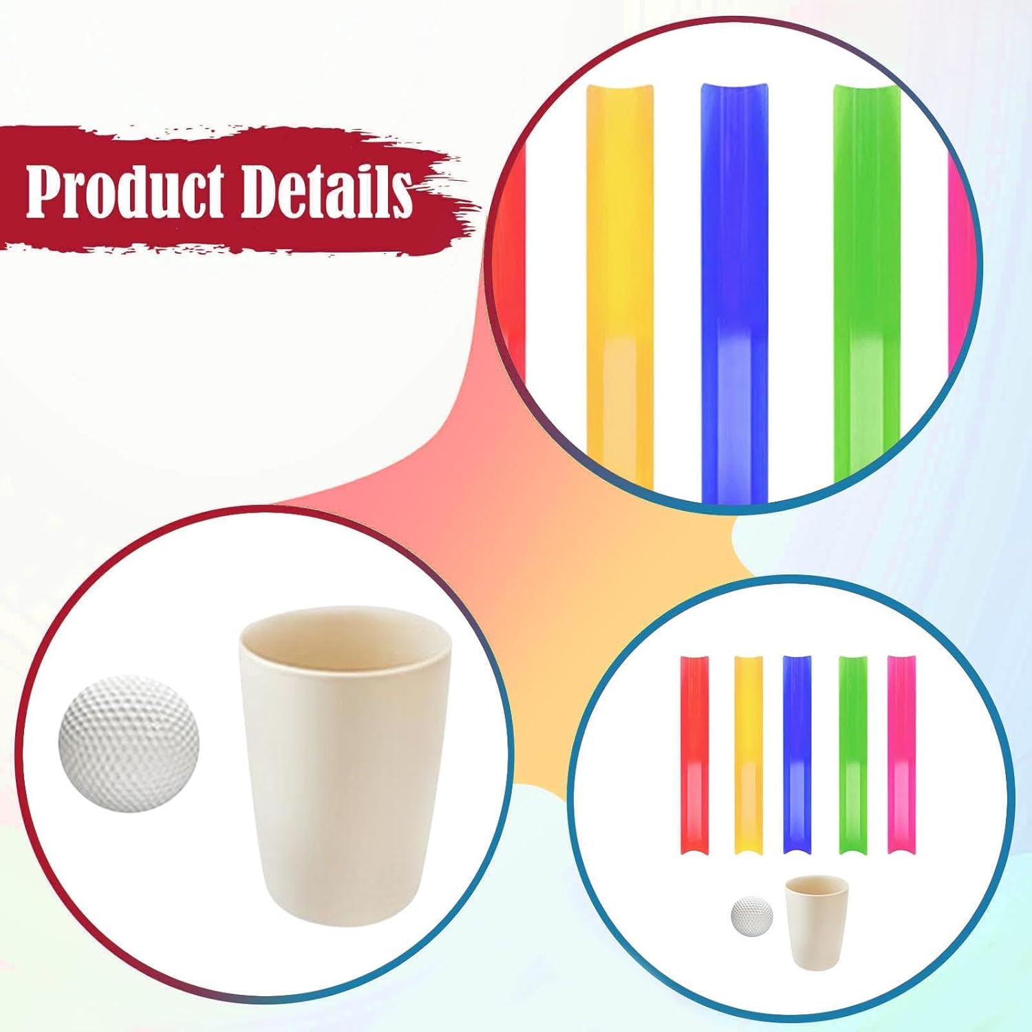 Pipeline Team Game Portable with Ball, Cup and Storage Bag for Indoor and Outdoor Communication 50cm