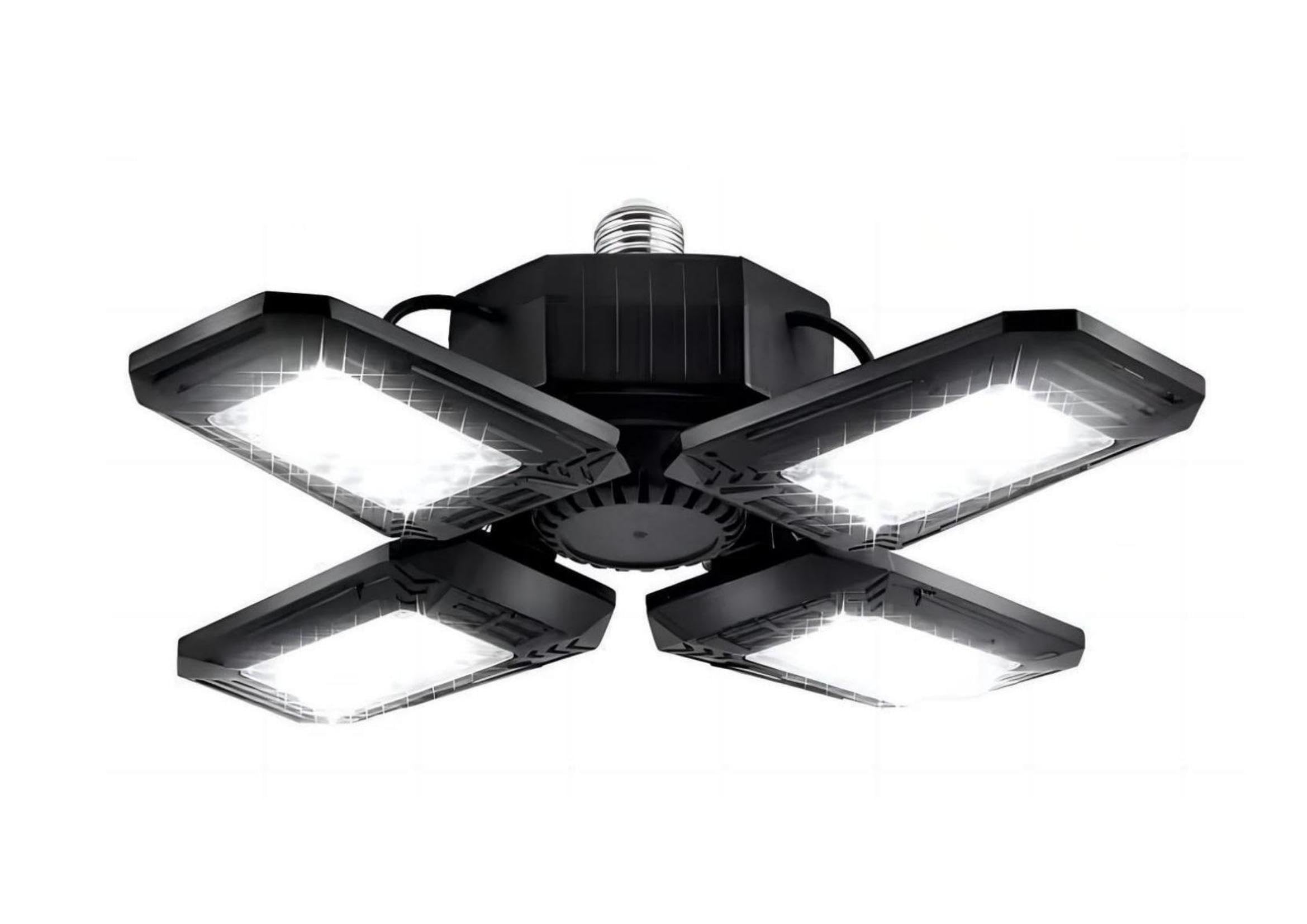 Deformable LED Garage Lights - 12000 Lumen 6500K Daylight