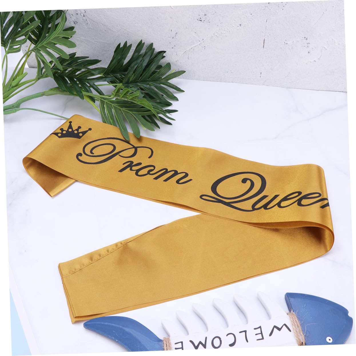 świąteczna świecąca girlanda, 4 sztuki szarfy Grad Ribbon Prom King i królowej balu(Goldenx2pcs,Mediumx3pcs)