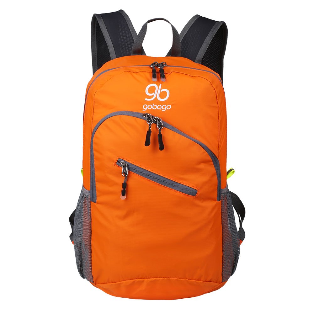 Gobago Packable Handy Lightweight Outdoor Hiking Trekking Climbing Cycling Multi-functional Travel Backpack Outdoor Backpack Waterproof Daypack -25L (Orange)