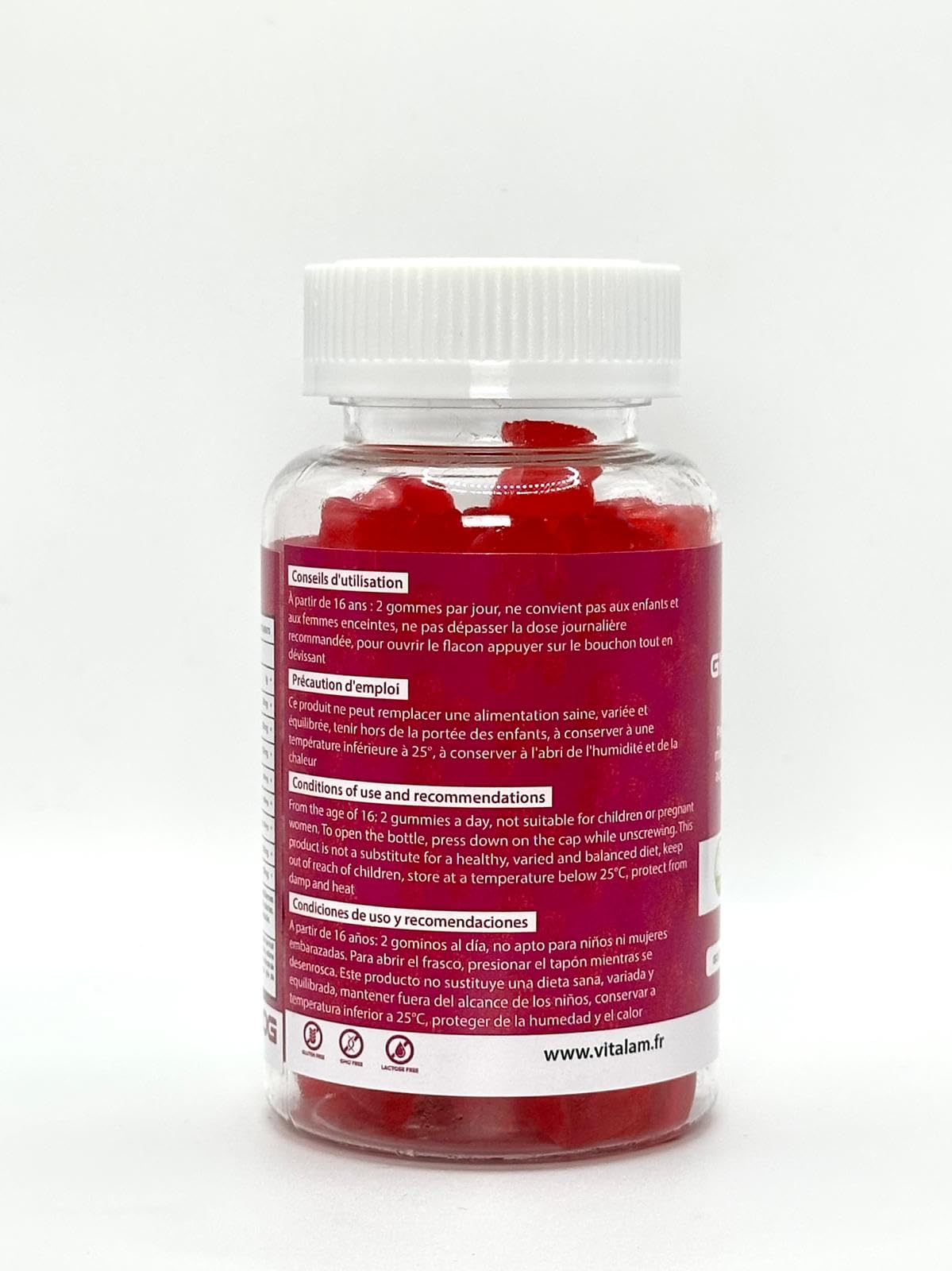 Gummies Ginseng Rouge avec de la Maca jaune BIO de Corée | viagra homme naturel, Vitamine b12, Energie, Force, Augmente le désir et les performances, 60 gummies, Goût Fraise