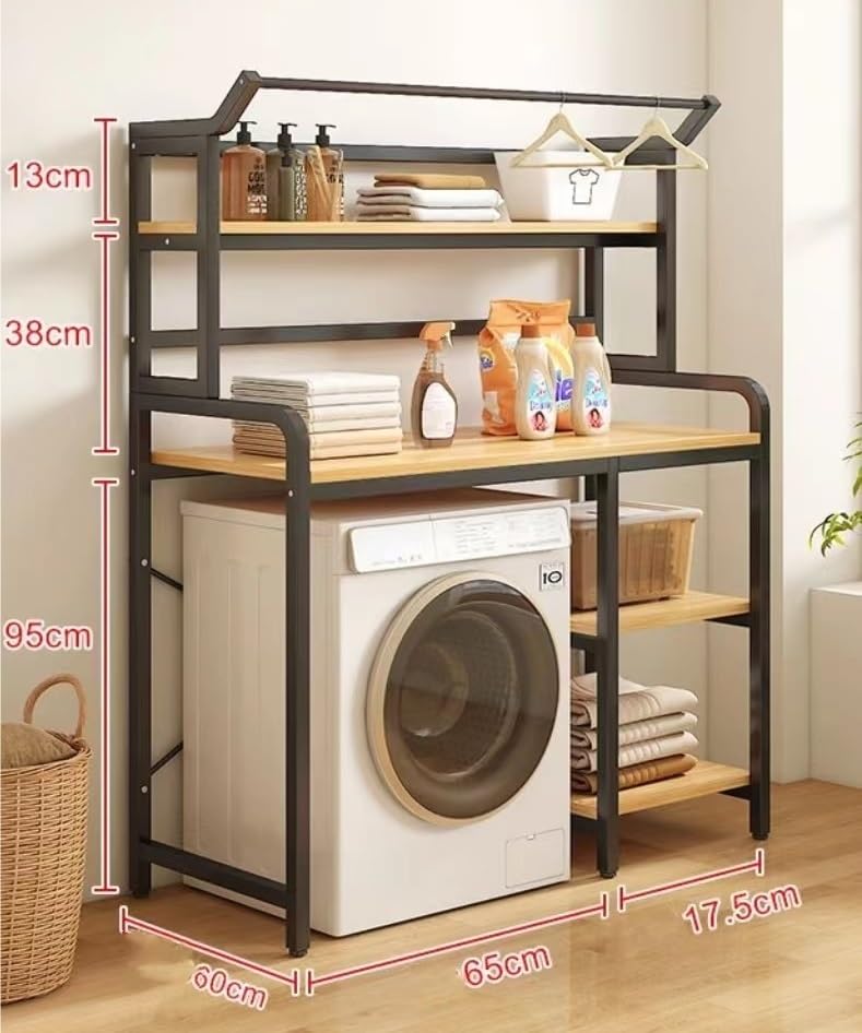 Amazon｜洗濯機収納ラック 洗濯機上のバスルーム棚 トイレ上ラック
