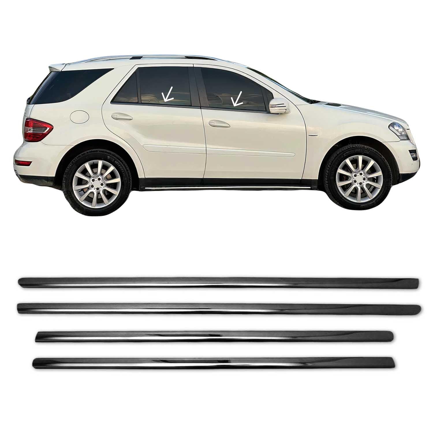 Set di tappetini in gomma per Mercedes ML W164