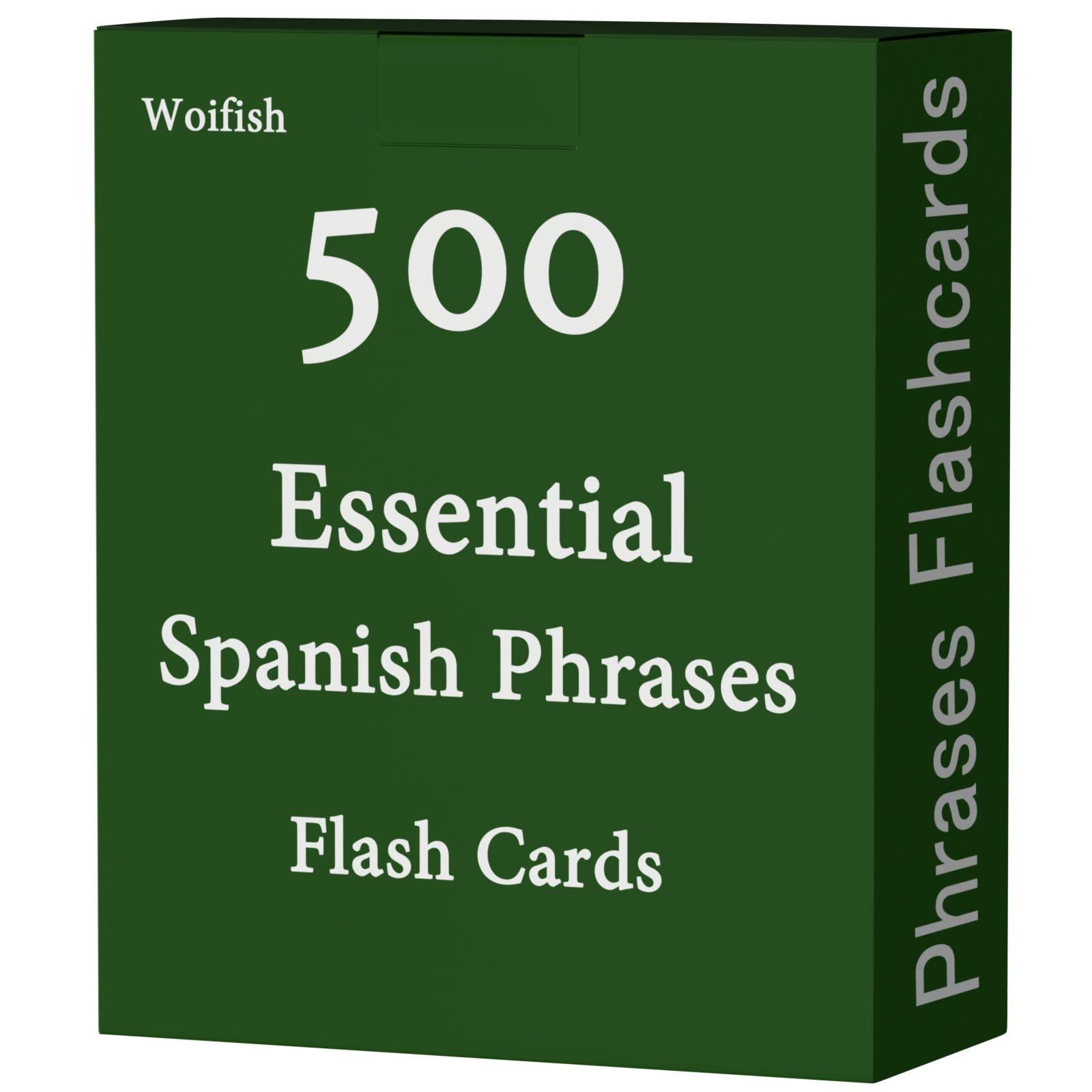 500 Tarjetas Flash de Frases comunes en español
