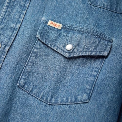 Vintage Wash Pearl Snap Reagan by Seager Co. 7