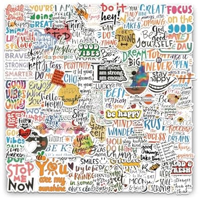 Motivational Stickers 100 Pcs Inspirational Sti...