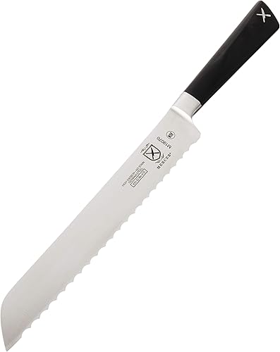 Vista 15 de Mercer Culinary Züm Cuchillo Santoku Forjado, 7 Pulgadas, Negro