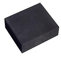 Vista 1 de Bloque de lingote de grafito de alta pureza 99.9% 3.937x3.937x0.394 in 4"x4"x0.4