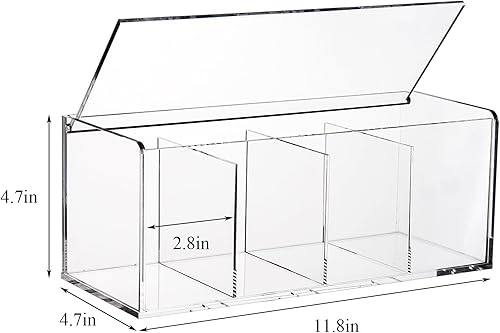Miniatura 2 de Suwimut Soporte acrílico para cápsulas de café, organizador de cápsulas de café con tapa para estación de café, mostrador, cocina, escritorio,