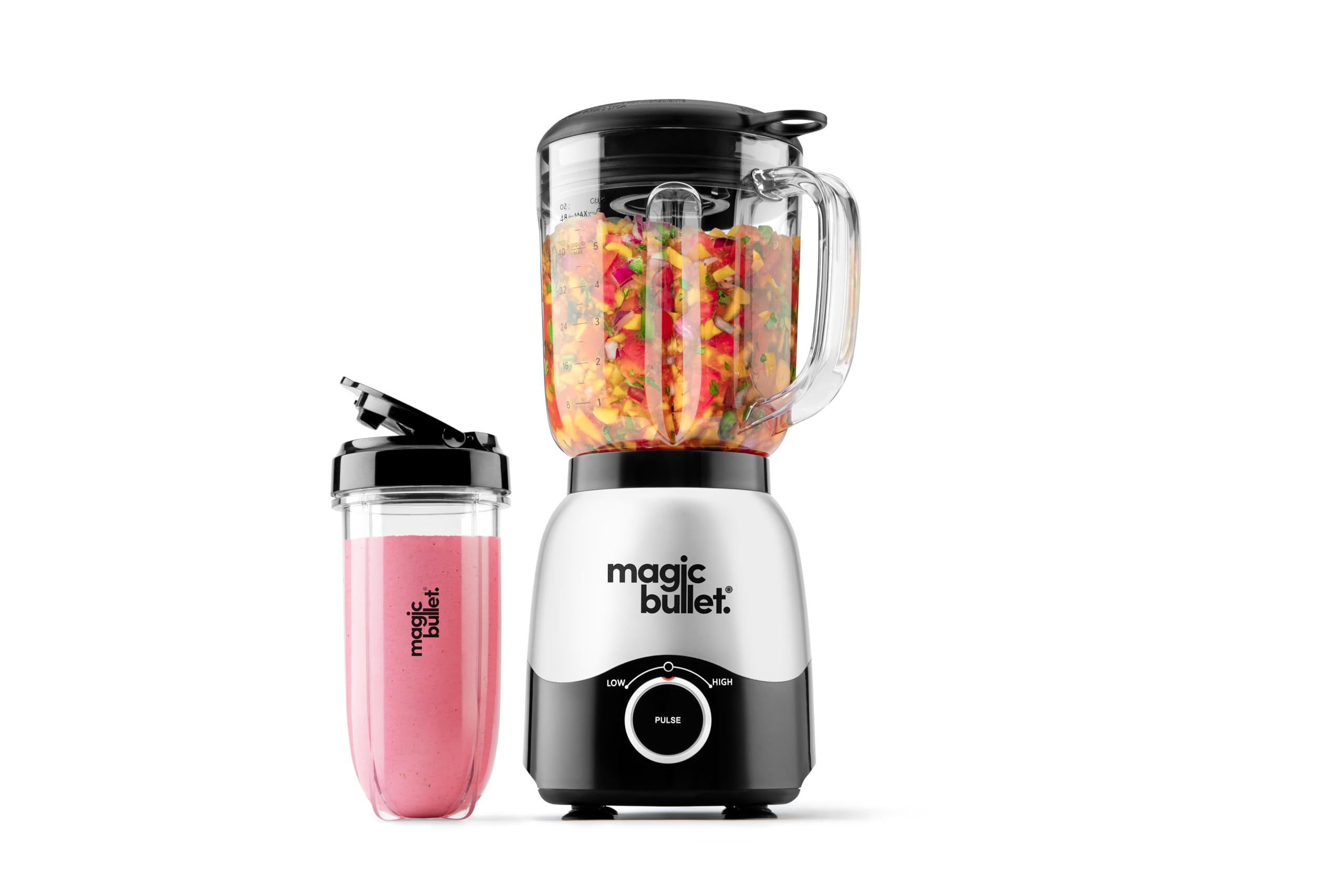 magic bullet Combo Blender, 48oz Pitcher, Blending Cup, Simple