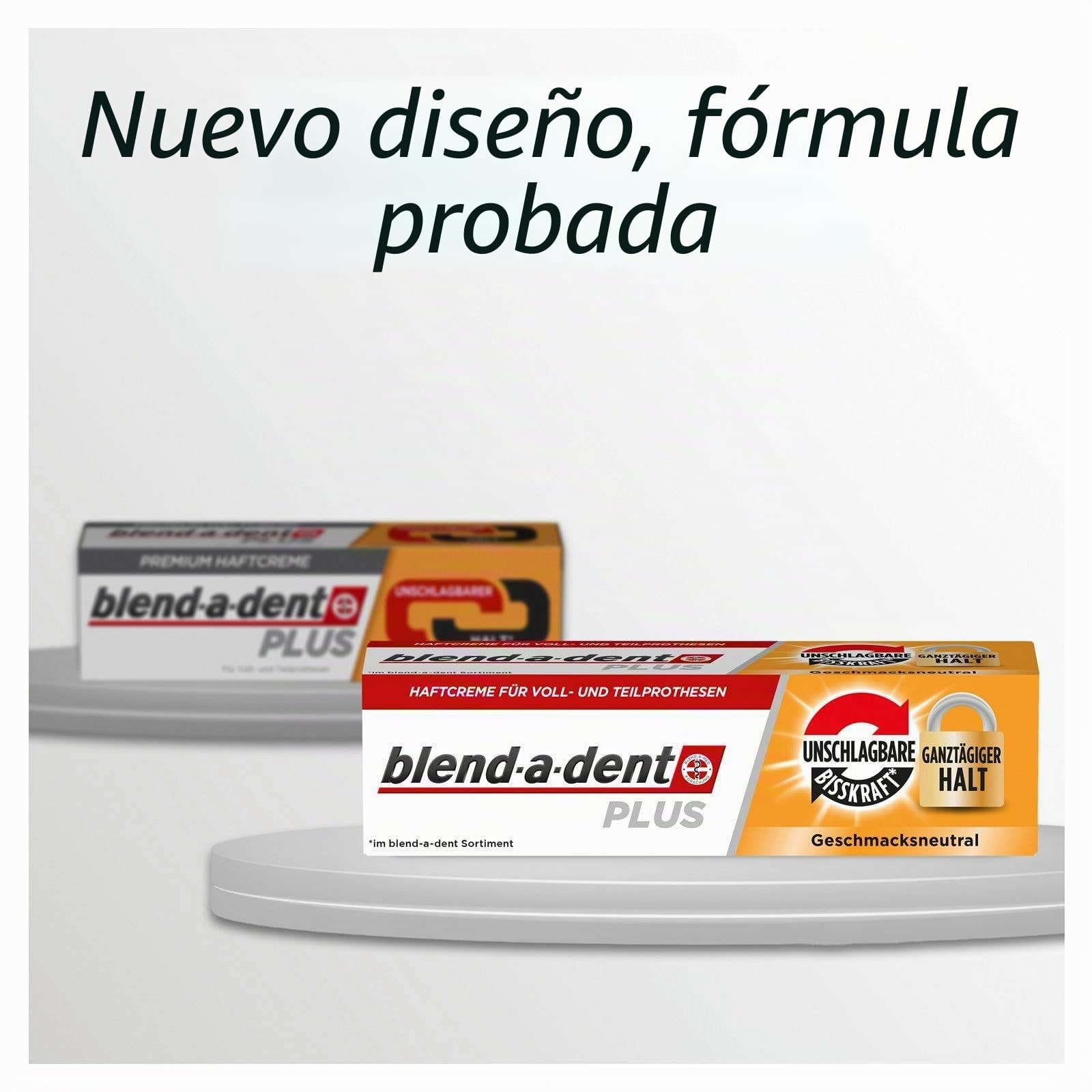 Blend-a-dent Plus Bester Halt Premium - Crema adhesiva (4 x 40 g)