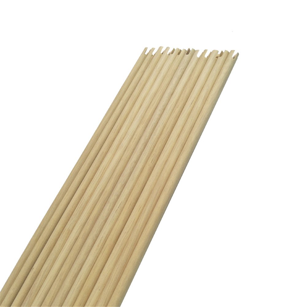 Bogenschießen Pfeilschaft 80cm Holzpfeilschaft mit Pfeilspitzen 8mm Holzpfeil schäfte für DIY Jagdpfeile Bogenpfeile (Type 1)