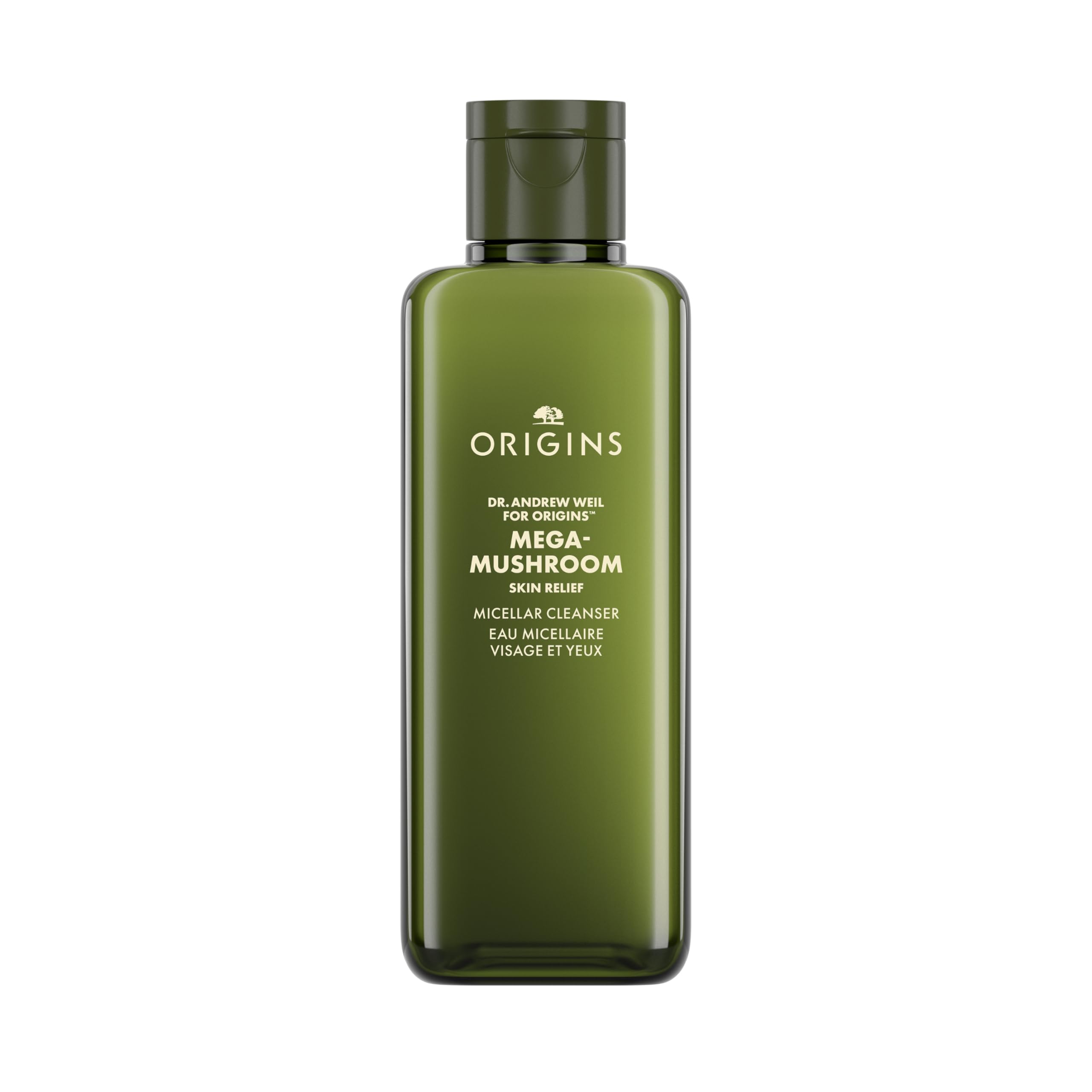 Origins Mega-Mushroom Micellar Cleanser | For Sensitive Skin | With Reishi Mushroom, 6.7 Fl Oz