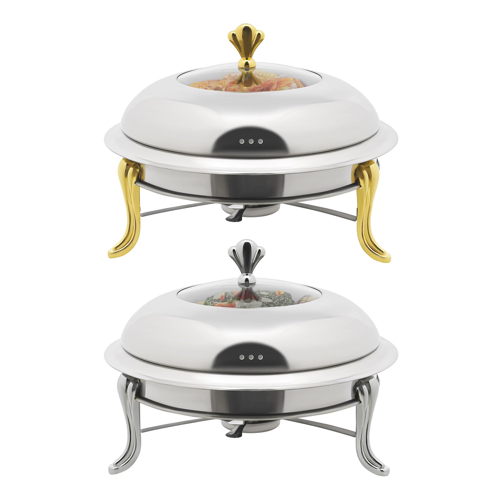 Scaldapiatti con Coperchi in Acciaio Inox Riscaldamento Sala da Pranzo Arrosto Piatto-Riscaldato Professionale Tenuta Calda Reepiente Piatto Calore Buffet Chafing Dish Piastra Riscaldanti