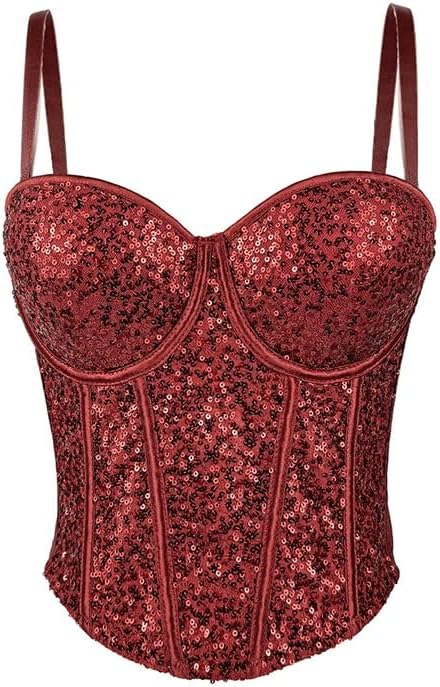 Desire Lace Tube Top Disco Short Sexy Slim Sequin Suspenders Female Waist Spring and Bra(OneColor,38C)