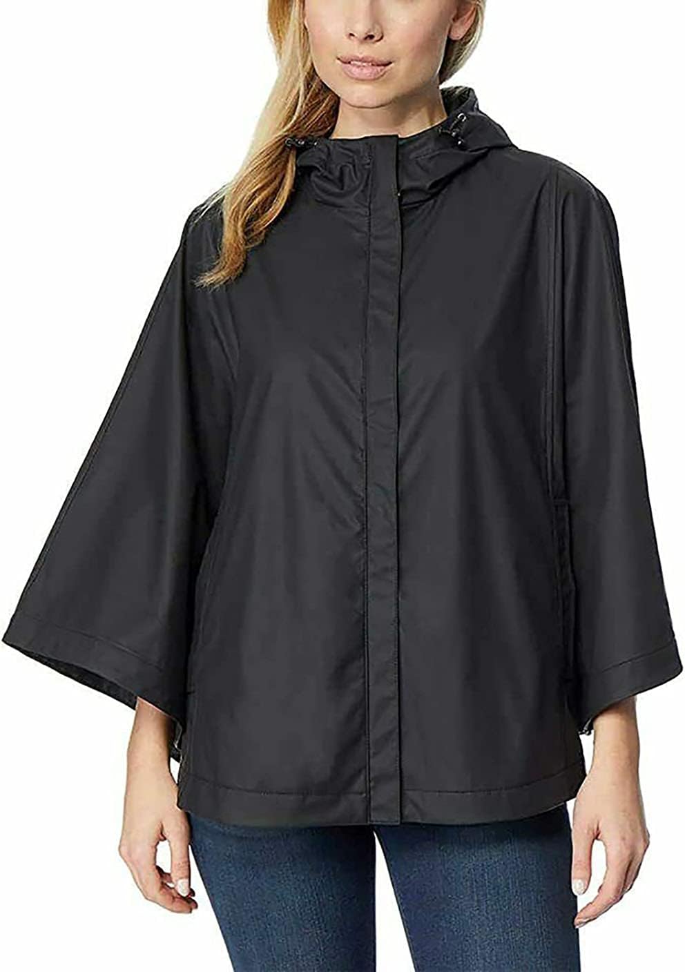 32 Degrees Ladies' Rain Poncho (Black Large/X-Large)