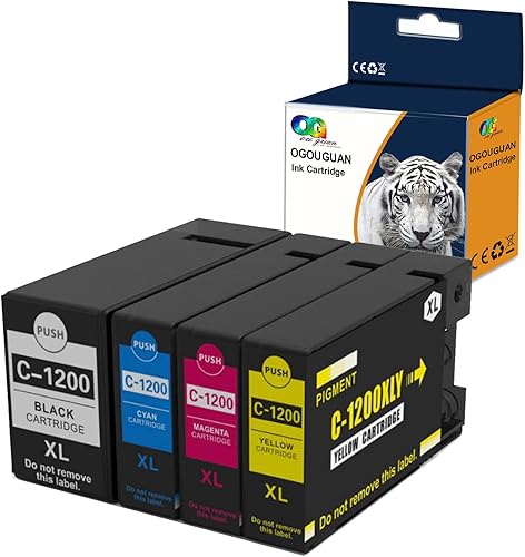 Cartucho de tinta de repuesto compatible para Canon 1200XL PGI-1200 XL 1200XL para usar con MAXIFY MB2720 MB2320 MB2700 MB2120 MB2020 MB2350 Bandeja