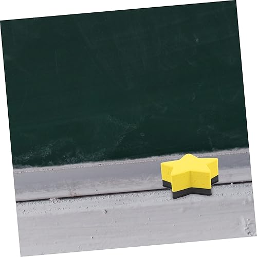 Miniatura 9 de NUSITOU 12 piezas de herramientas reutilizables en forma de suministros para el aula, práctica pizarra de estrellas, borrador de borrador de dibujos