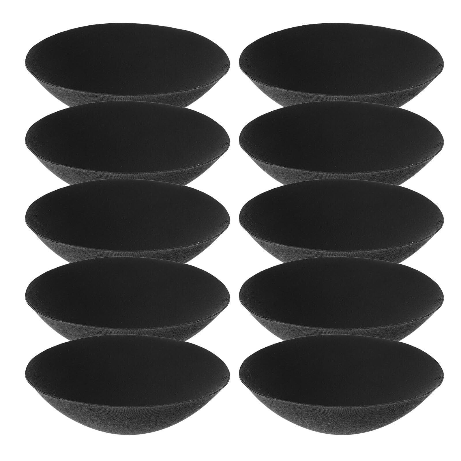 KESYOO Black L round Bra Insert Pads Thin Plus Size Sports Swimsuit Cups Inserts Removable Soft Sponge Replacement for Women’s Bathing Suit and Yoga Bras