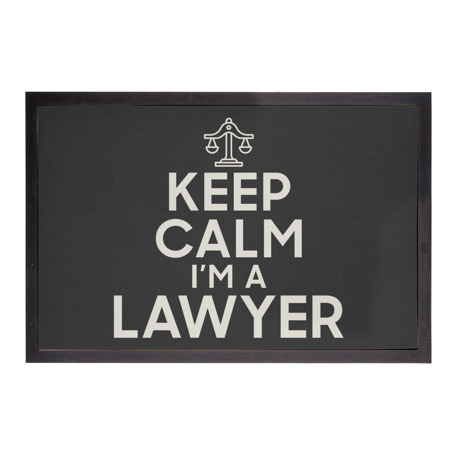 Paillasson noir avocat anti-saleté 60x40cm pour garder votre entrée propre avec humour