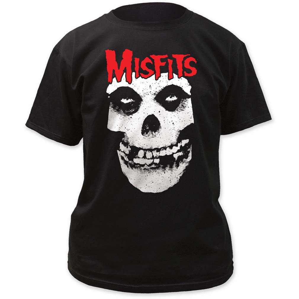 Misfits - Red logo Misfits skull T-Shirt Size