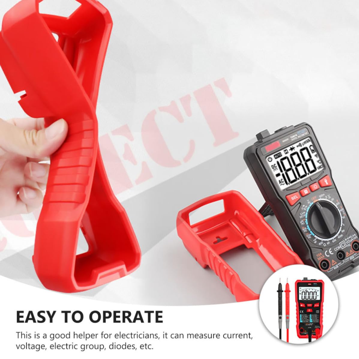 Automatisches Digitalmultimeter für Elektriker, Misst Spannung und Strom