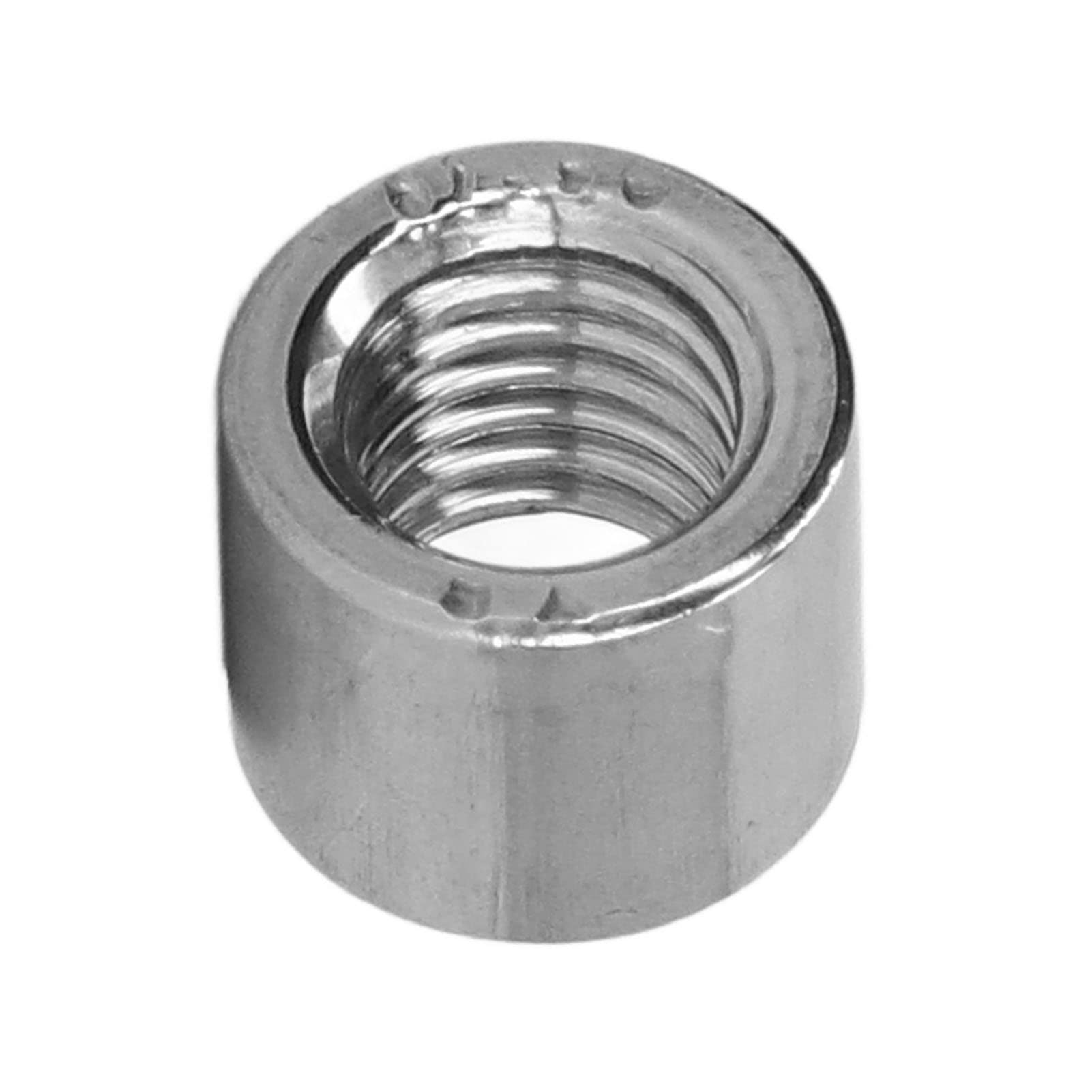 Respicefinem 50Pcs M8 Female Thread Coupling Nut Sturdy Portable Stainless Steel Maintenance Thread Coupling Nut Kit Ideal for Home Decoration Machinery Maintenance Equipment