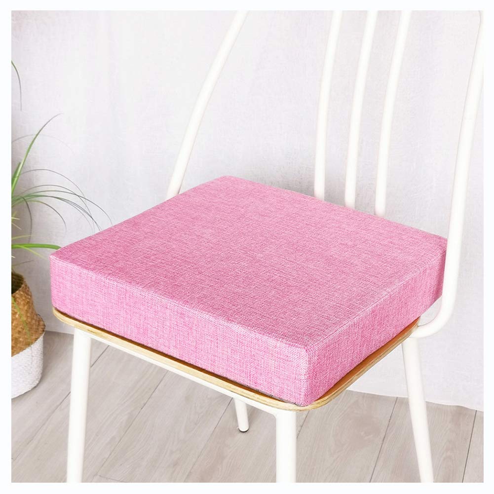 YOUCAI Chair Cushion, Armchair Booster Cushion Chair, Soft Seat Pads For Dining Chair, Padded Cushion Garden Seat Pads, Thick Square Seat Cushions Fit For Home Office Car,Pink2,50x50x8cm