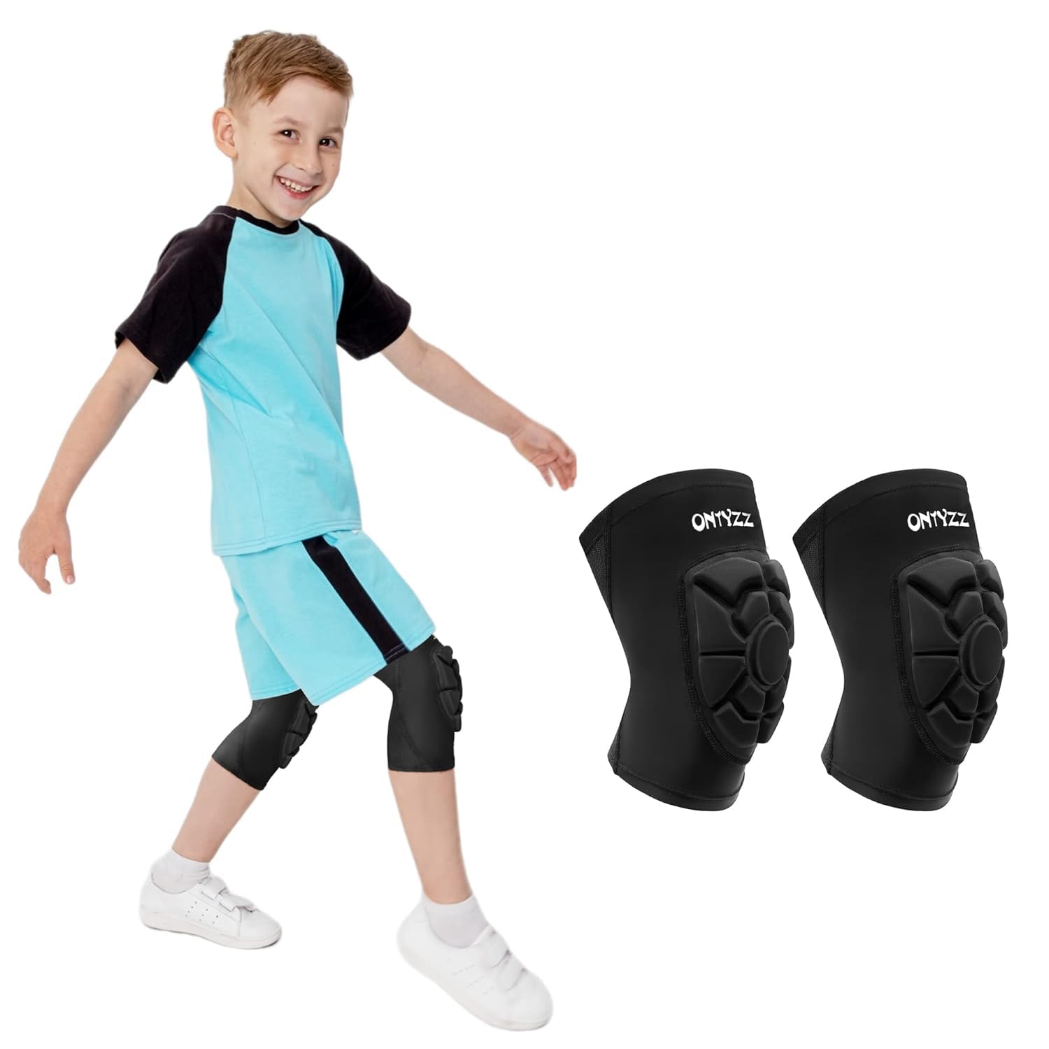ONTYZZ Ginocchiere Pallavolo Bambina 1 Paia Protezioni Ginocchio Sport