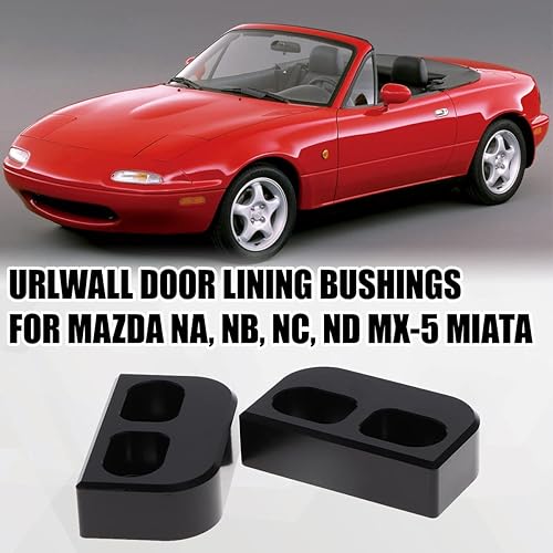 Miniatura 2 de URLWALL Juego de 2 bujes de puerta, bujes de revestimiento de puerta que mejoran la rigidez y el reemplazo de manipulación para Mazda NA, NB, NC, ND