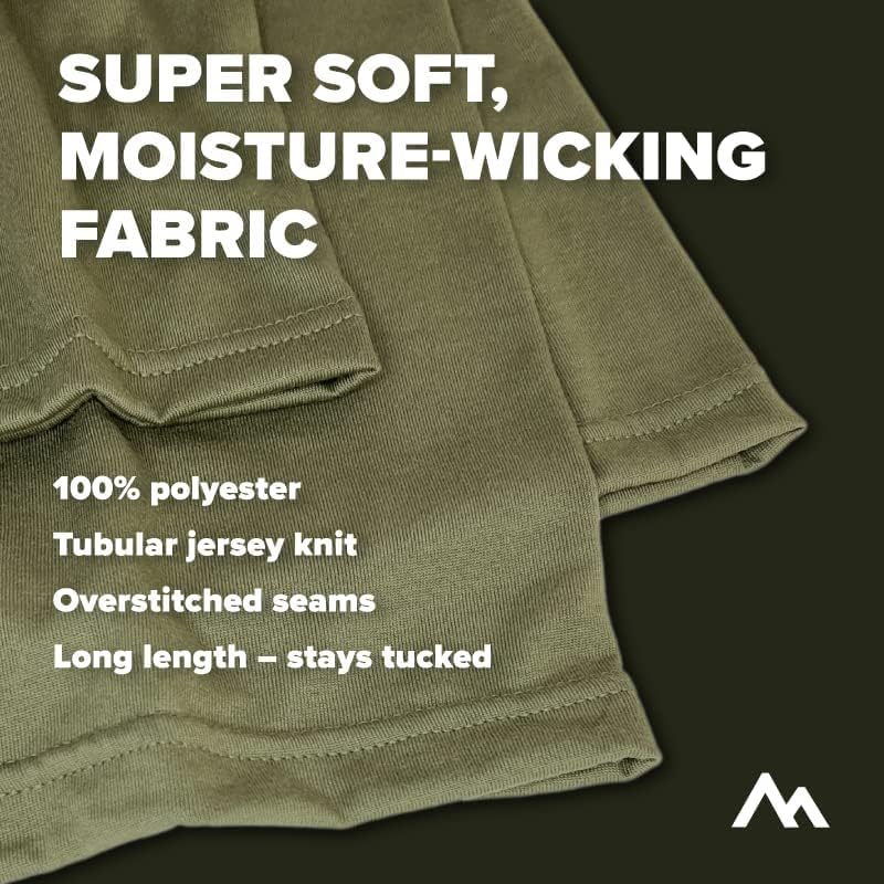 Pinnacle Mercantile Moisture-Wicking Crew Neck T-Shirt Made in USA Tan 499 100% Polyester Undershirt Multipack for Military - Image 7