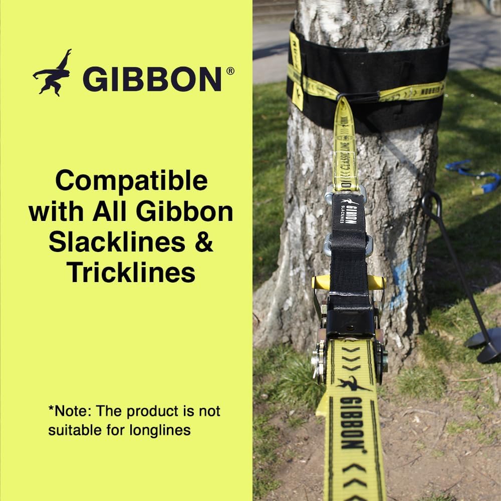 Gibbon Slacklines Sprzęt z powolnym zwalnianiem, idealne rozwiązanie dla gładkiego i przyjaznego dla materiału odciążenia Slackline