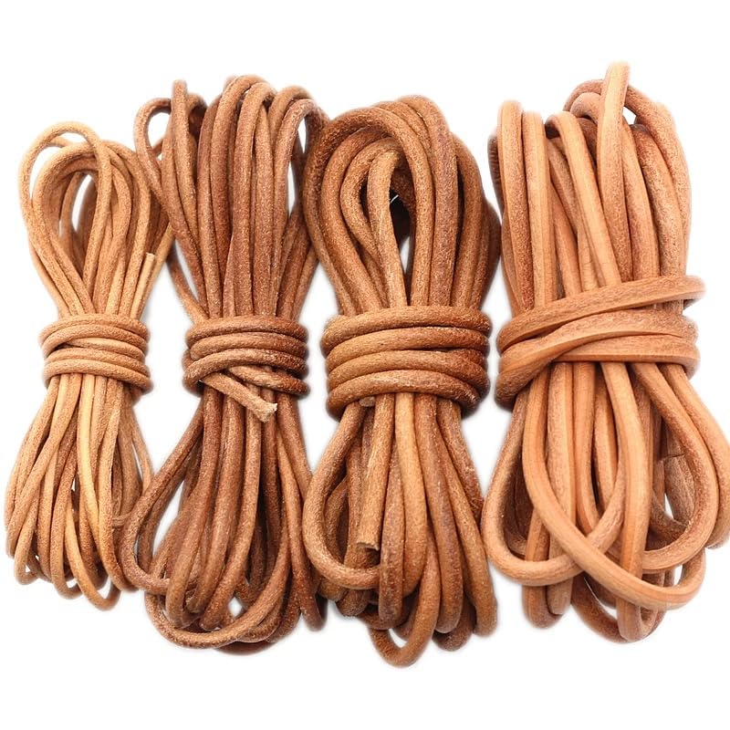 3mm-12mm Width Flat Cow Real Leather Finding Cord String Lace Rope (12 * 2mm,Length20 Meters)