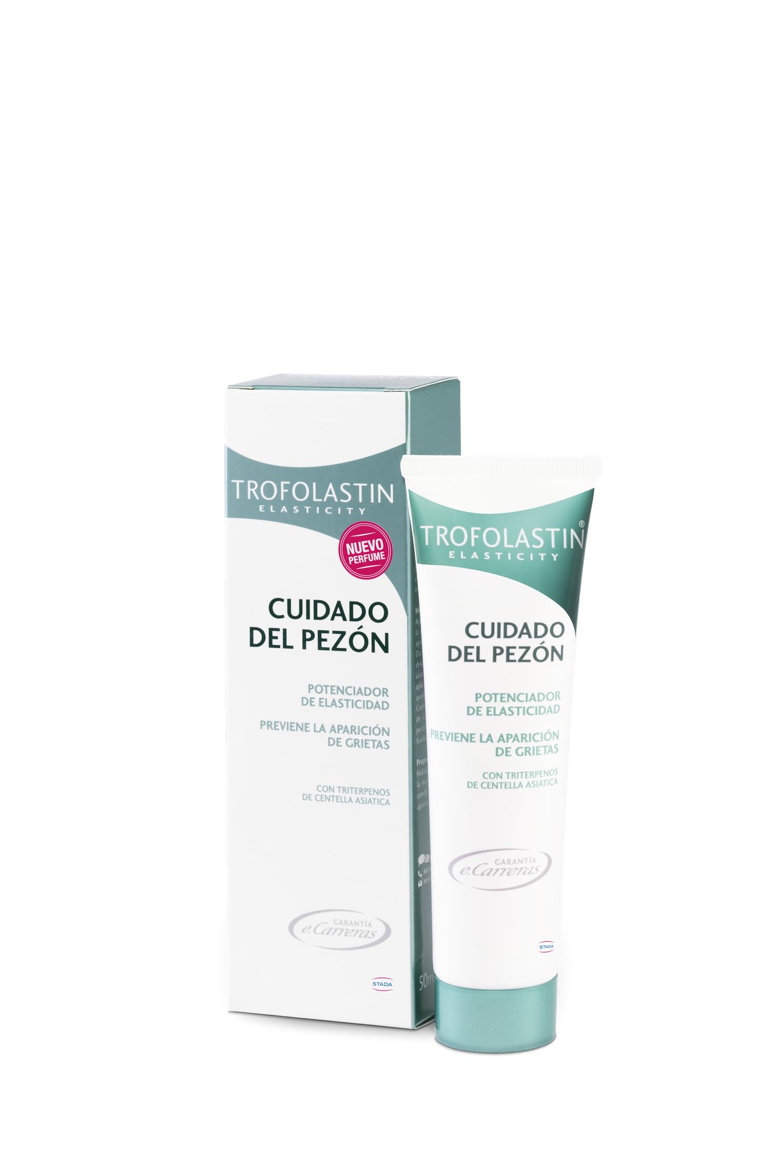 Trofolastin, Crema Cuidado Pezón, Hidratación y Protección Contra Grietas, Aceite de Almendras y Aloe Vera, Embarazo y Lactancia, 50ml