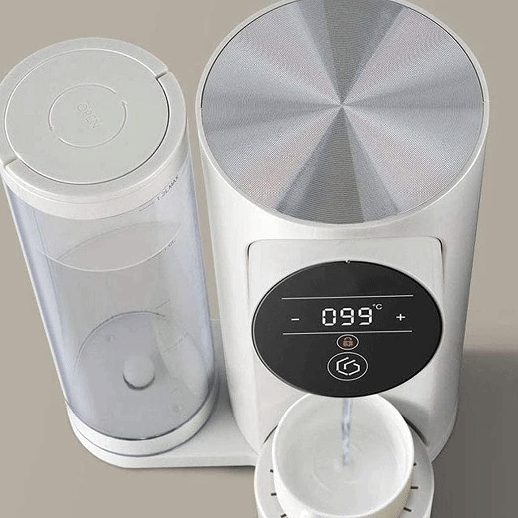 Bouilloire électrique en acier inoxydable avec protection anti-arrêt automatique.