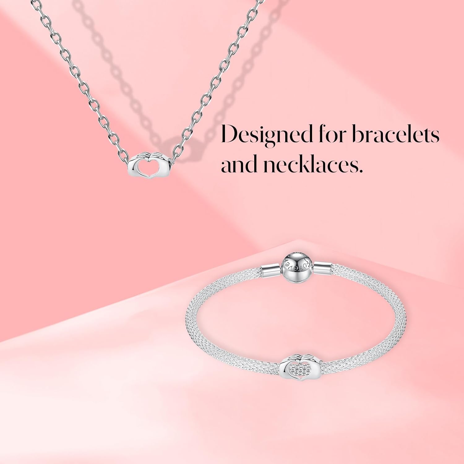 S925 Charms for Pandora,Gifts for Mom Couple Family Friend Love, for Birthday Anniversary Christmas Mothers Valentines Day Graduation, Bracelet Necklace Pendant Dangle Bead Charm Women - Image 2