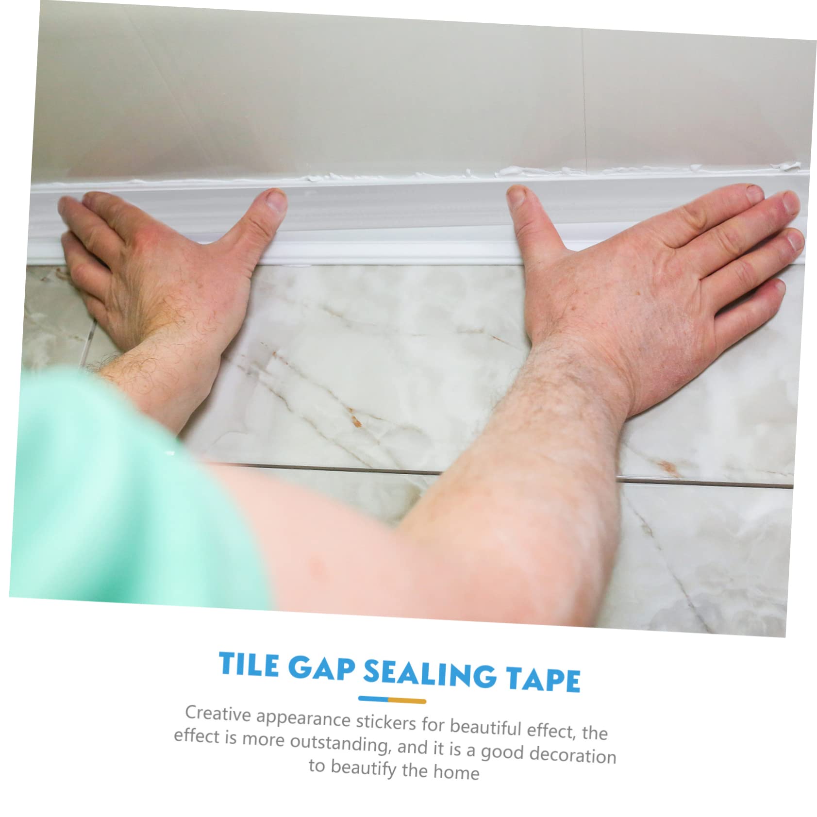 LIFKOME 1Roll Bathroom Seam Sticker Self Adhesive Kitchen Sink Tape for Crevices Wall Corners Toilet Seams Versatile Protective Sealant Easy Application