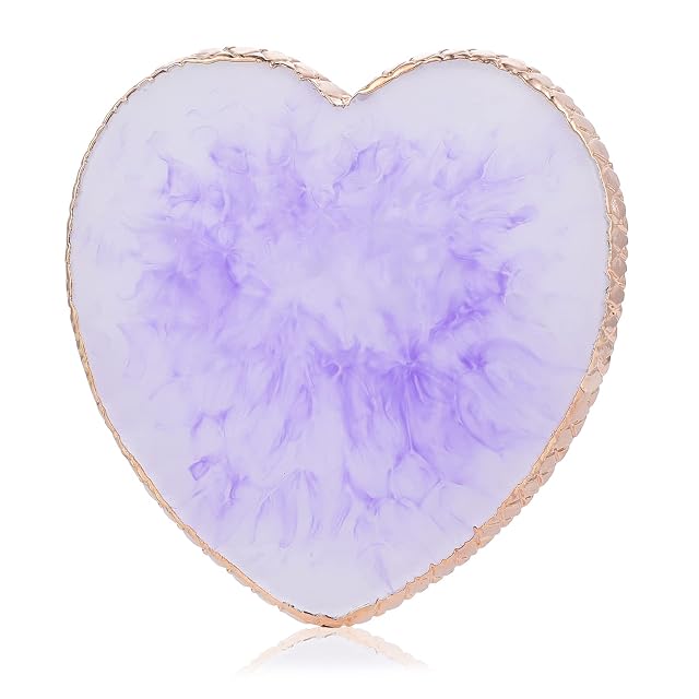 Sibba Resin Nail Art Palette Nail Mixing Palette Polish Color Mixing Plate Golden Edge Nail Holder Display Board