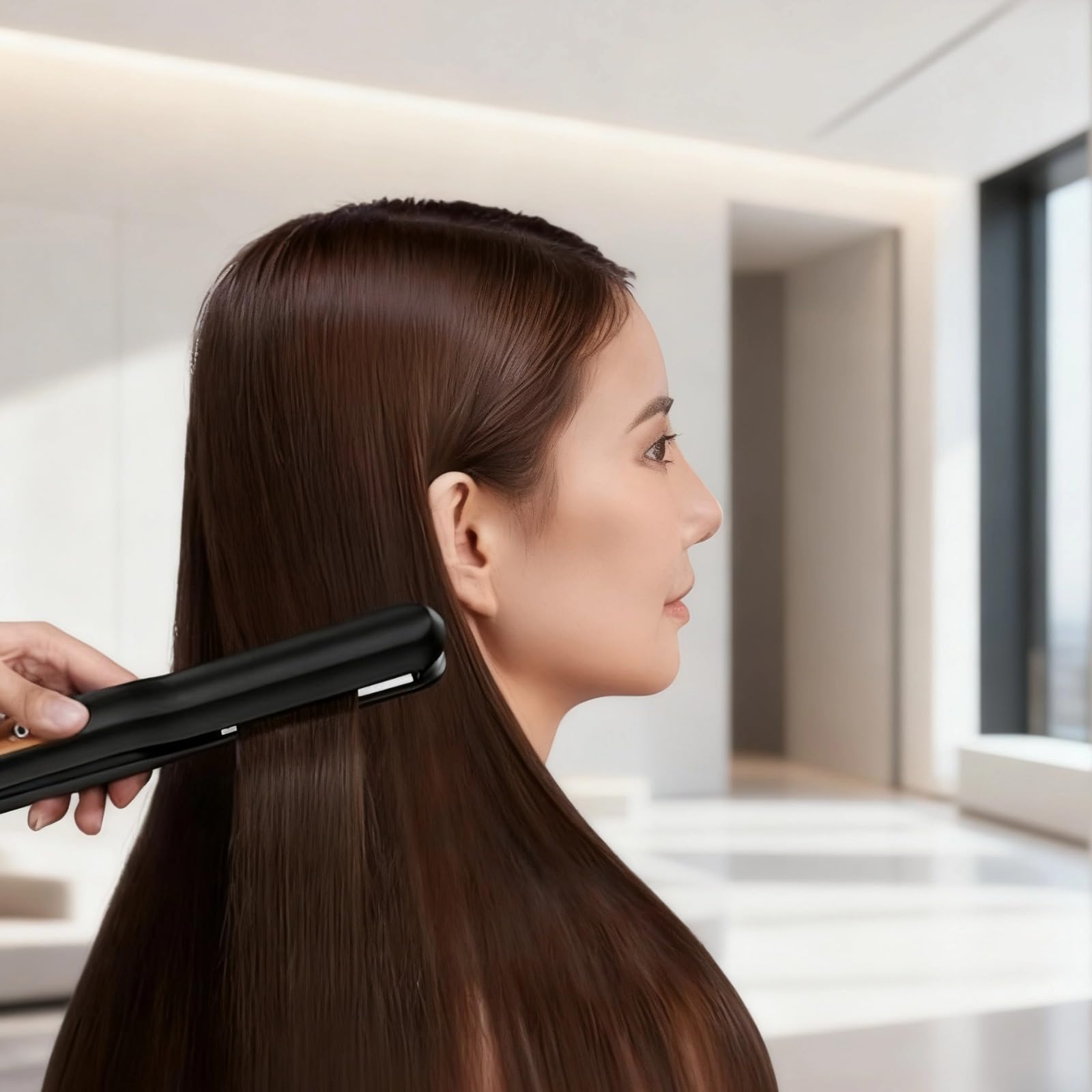 Haarglätteisen mit LCD-Display, kabellos wiederaufladbar, 3-in-1 Glätteisen mit abnehmbaren Platten, Mini-Reise-Haarstyler für Locken, Glätten und Volumen, für unterwegs und Reisen