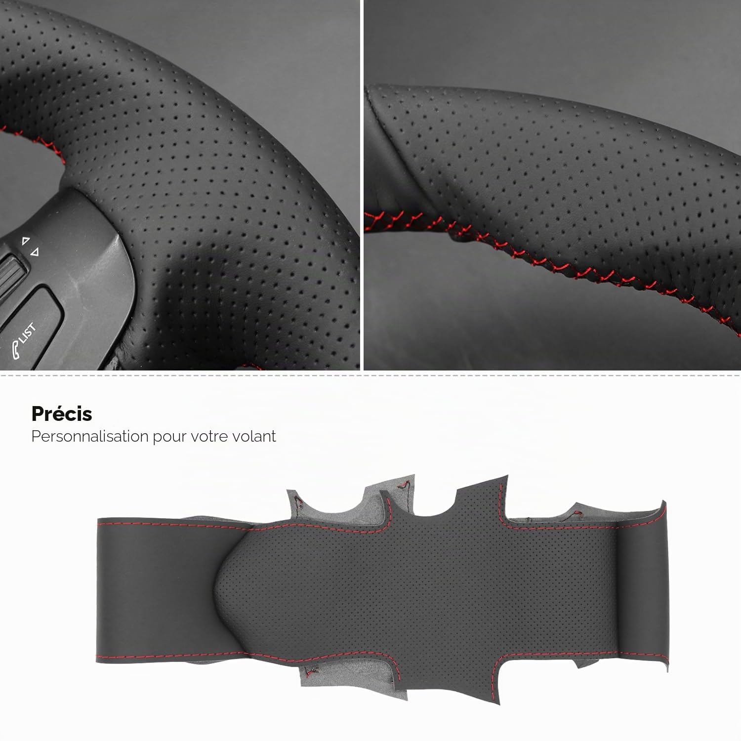MEWANT Housse de Volant sur Mesure à Coudre pour Peugeot 308