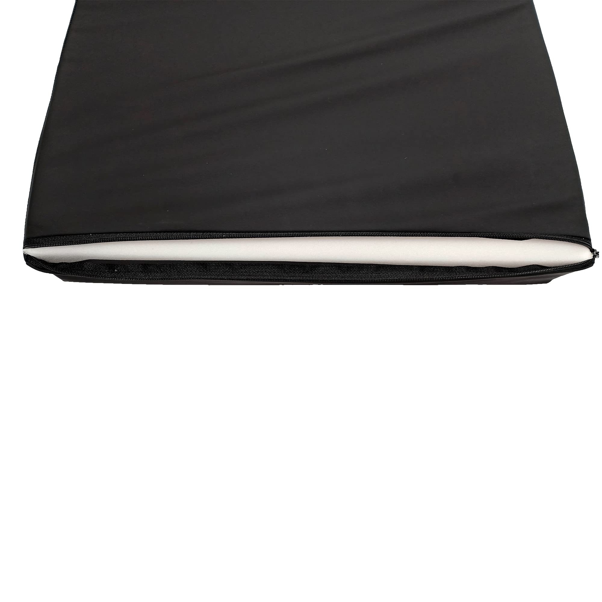 Cojín Antiescaras de Espuma Viscoelástica Laminada. Anatómico Cuadrado Negro con Funda Impermeable y Antiácaros. Postural para Prevención de Úlceras. 42x42x7CM